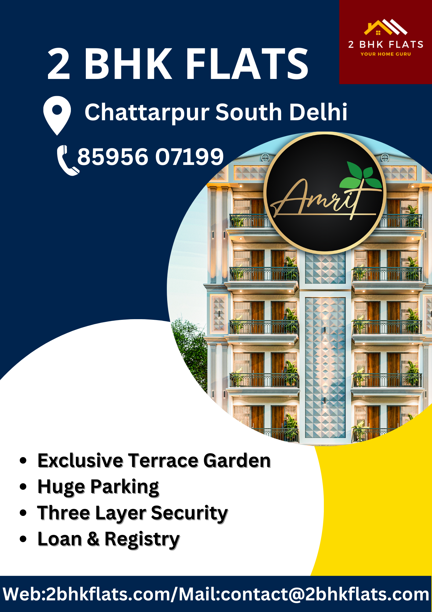 3 BHK Luxurious and Affordable Flats in South Delhi