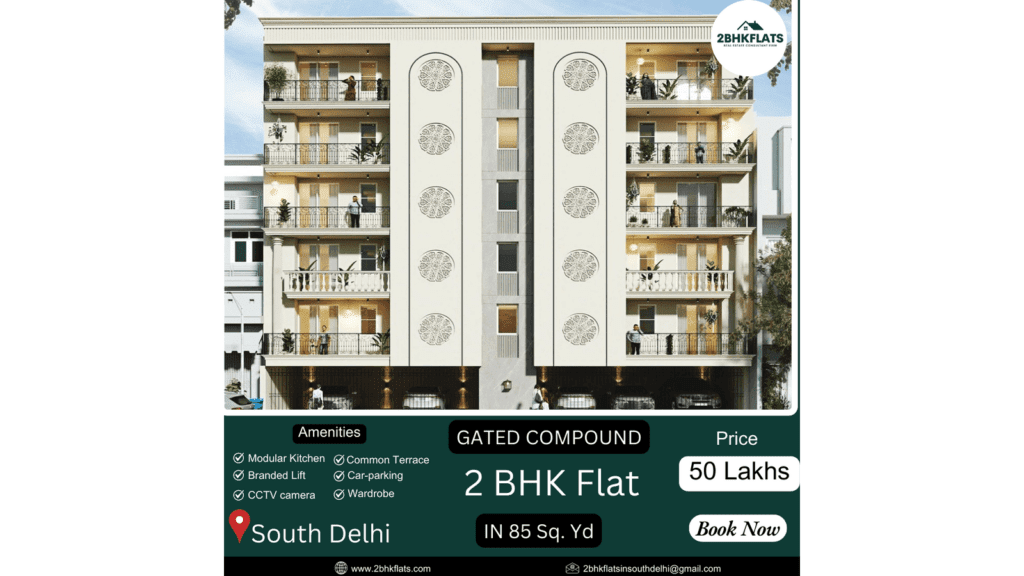 Gated community flats in South Delhi