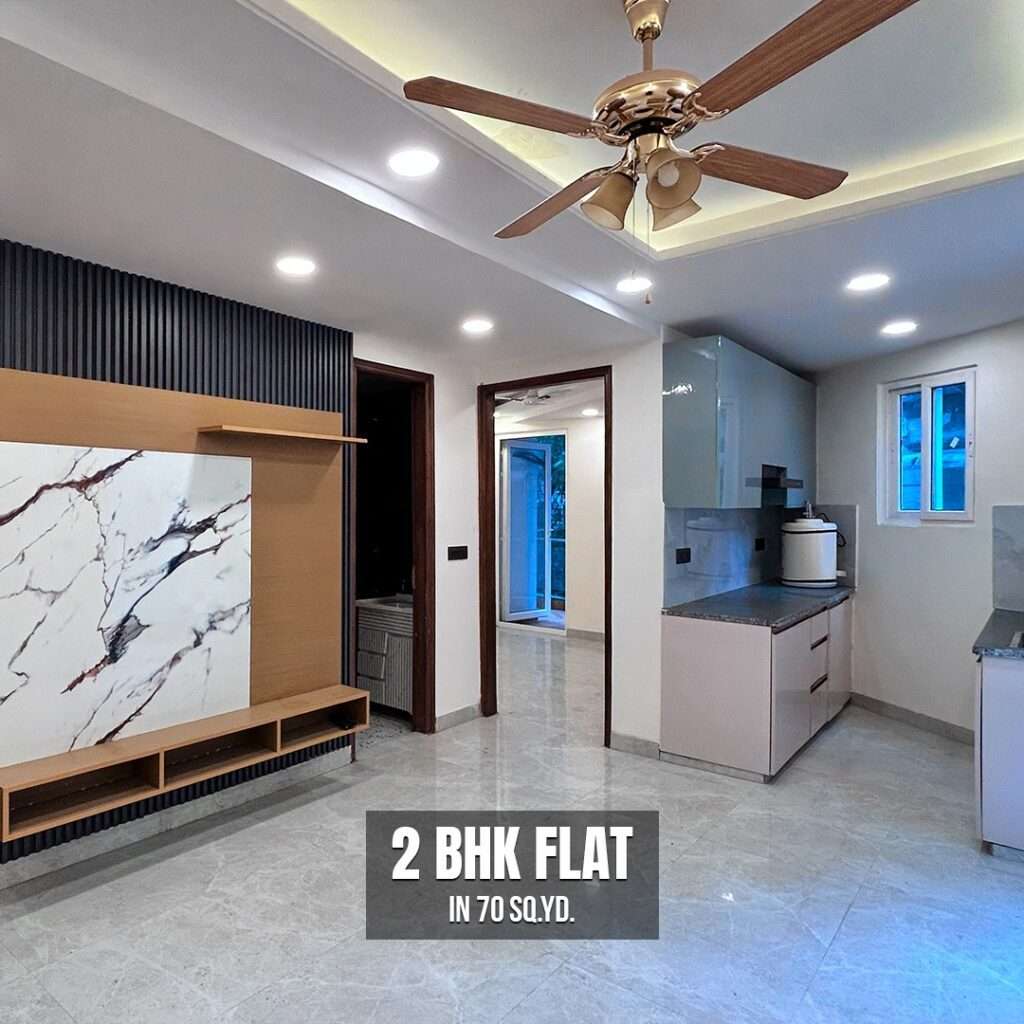 2 BHK flat with loan and registry