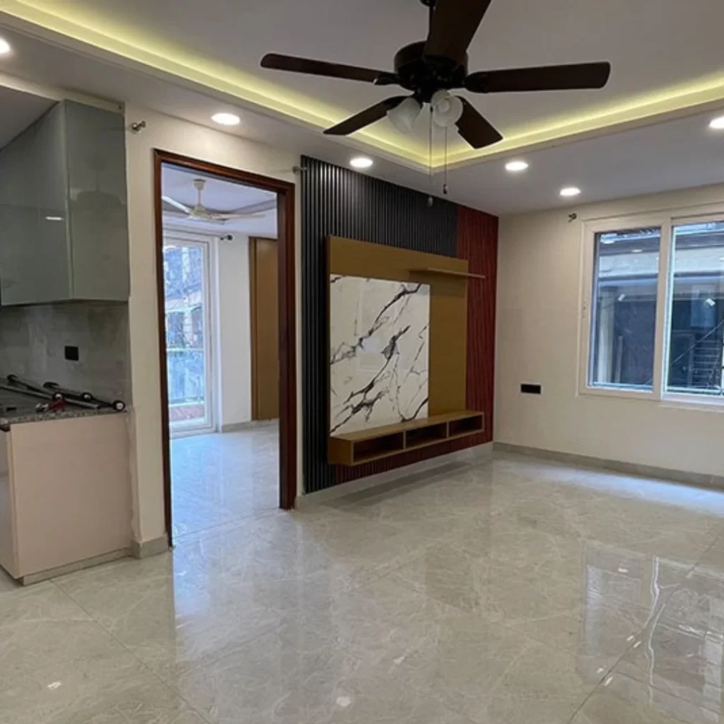 L-corner 3 BHK flat with registry