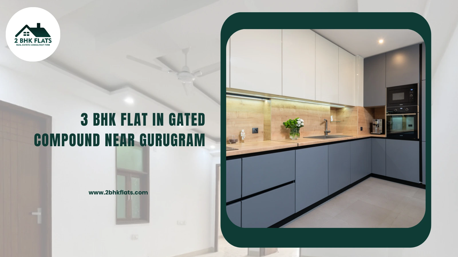 3 BHK Flat in gated society near Gurugram