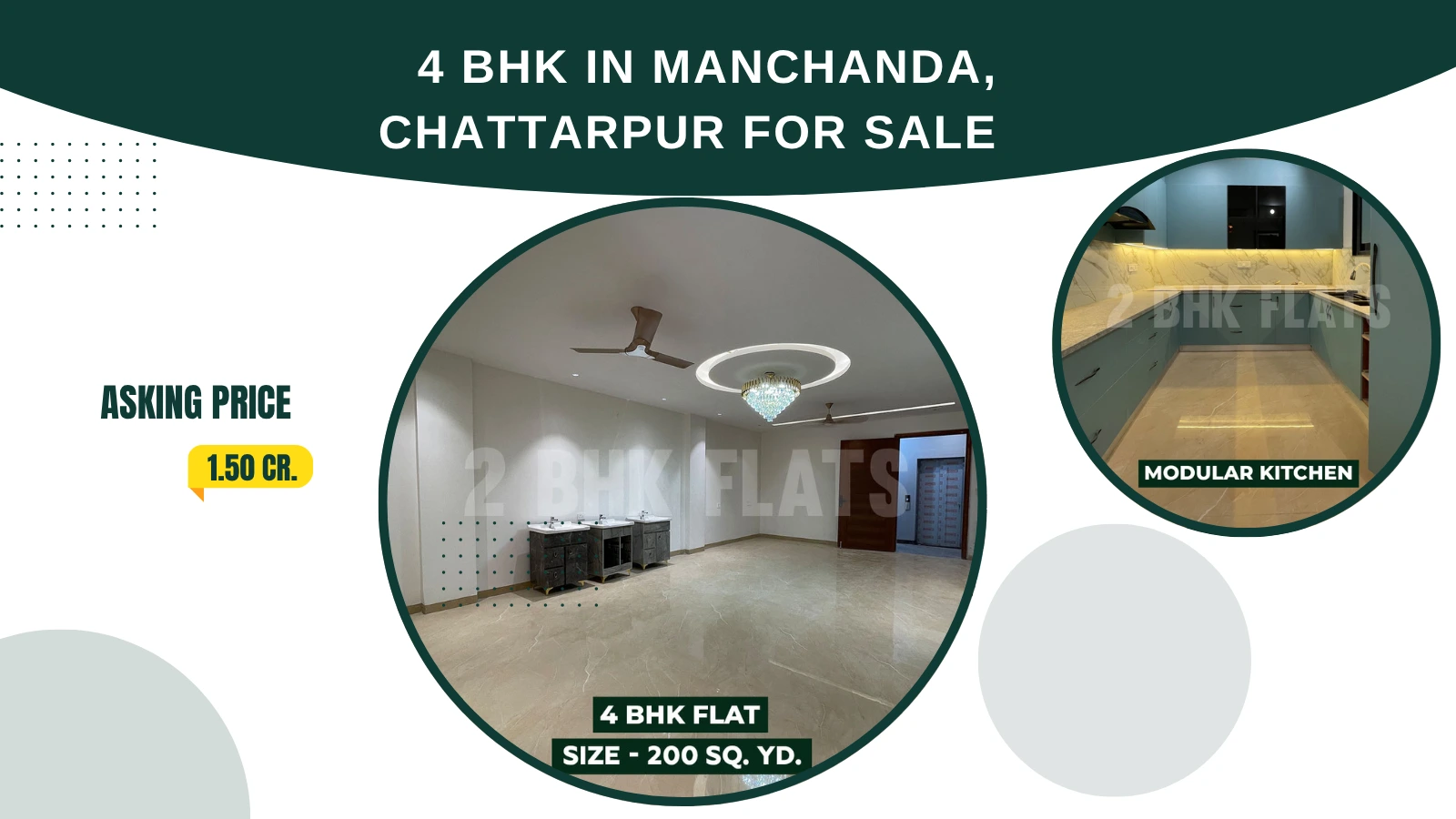4 BHK in Manchanda, Chattarpur for sale