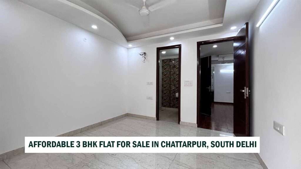 Affordable 3 BHK flat for sale in Chattarpur, South Delhi