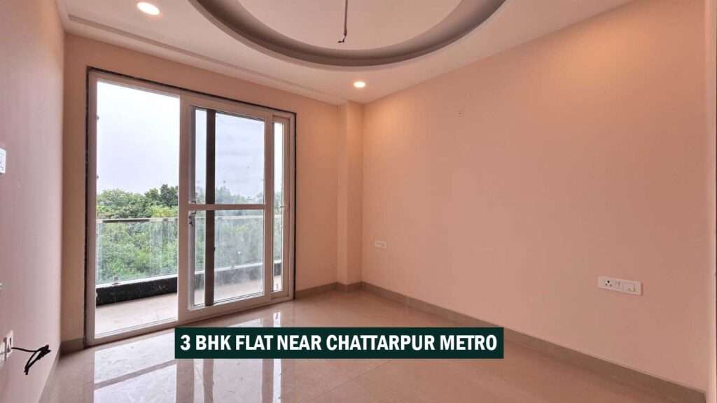 3 BHK flat near Chattarpur Metro